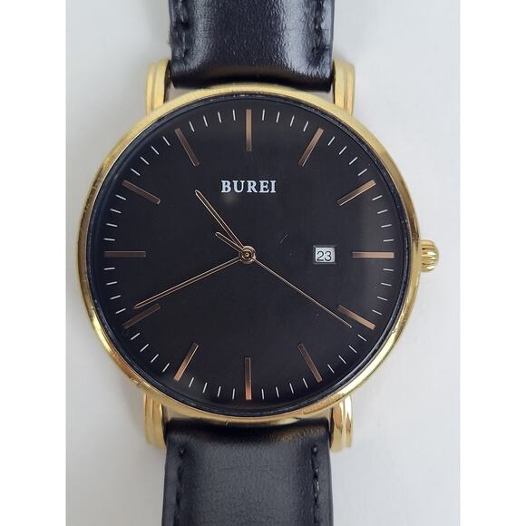 BUREI Watch S-19003M Black 41mm For Men - Picture 1 of 5